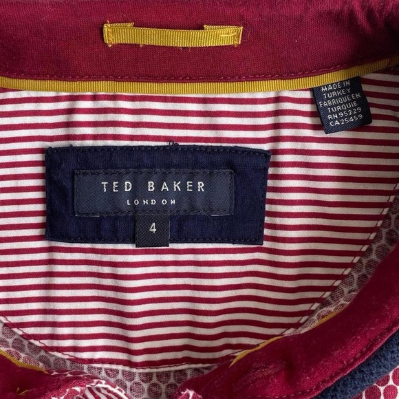 Ted Baker Men's 100% Cotton Karmex Spot Printed Polo Size 4 (Large) - Picture 4 of 8